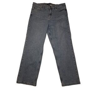 Calvin Klein Jeans Womens 14 Light Blue Denim Cotton Stretch Relaxed Fit Pockets